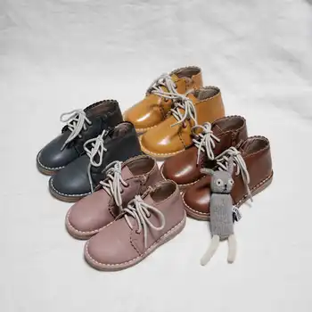 Originálne Kožené detské topánky ručne vyrábané Cowhide Dievčatá ležérne topánky Chlapca jazdecké topánky Študent deti topánky