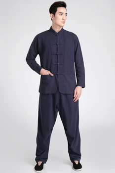 Šanghaj Príbeh tai chi oblečenie Bavlna čínske kungfu uniformy kimono wushu uniformy artes marciais 4 Farby