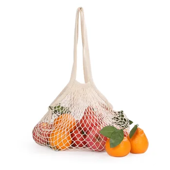 Nové oka nákupní taška opakovane ovocie skladovanie kabelka oka tkané taška supermarket zelená nové nákupní taška