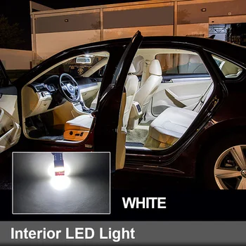 14pcs Canbus Biele Interiérové LED Svetlo, Stropné Žiarovky Kit vhodný Pre 2004 2005 2006 2007 Lincoln Town Car Mapu Dome špz Lampa