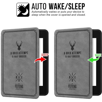Múdrejší Mäkké puzdro pre Kindle Paperwhite (10. Generácie 2018 Uvoľnenie) Kryt s Auto Wake/Spánku Fit Kindle Paperwhite 4 Case
