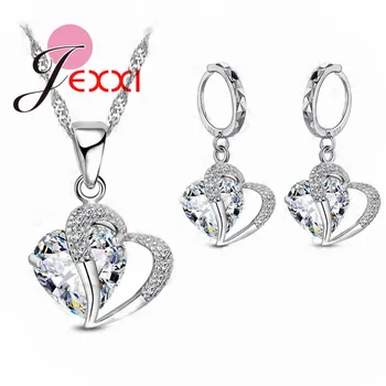 Nový Dizajn Veľkoobchod Vyhlásenie Ženy 925 Sterling Silver Šperky So Zirkónmi Svadby, Tanečné Party Set Šperkov
