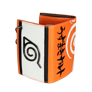 Naruto Shippuden Ženy Peňaženky Tri-Fold Reťazca pánsku Kabelku DFT4041