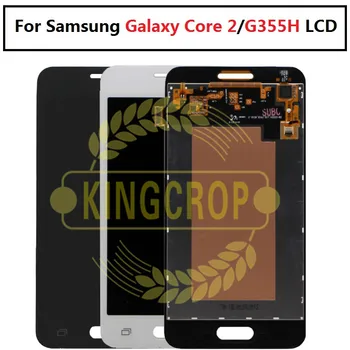 Pre Samsung Galaxy Core 2 G355 G355H G3558 G355M Dua LCD Displej Monitor Modul + Dotykový Displej Digitalizátorom. Snímača Sklo