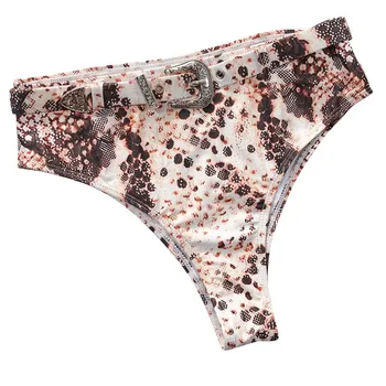 Najpredávanejšie 2019 Najnovšie dámske Push-Up Pad Leopard Kúpanie Šaty Obväz Bielizeň Ružový Tlač Pre Ženy Denný Underwears