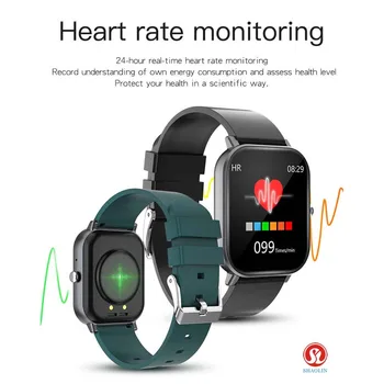 SHAOLIN Smart Hodinky Teplota plne Dotykový Fitness Sledovanie Tepovej frekvencie Ženy Muži Smartwatch pre Apple hodinky ios android