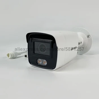 Pôvodné Hikvision DS-2CD2047G1-L 4MP POE H. 265+ IP67 ColorVu Pevné Mini Bullet Sieťová IP Kamera Farebná