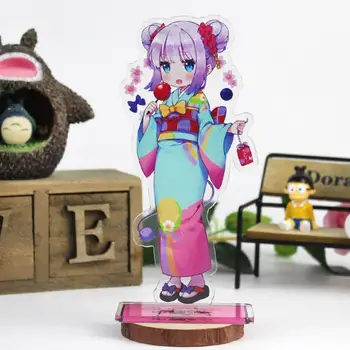 1Pc roztomilé Anime Kobayashi, San Chi Č Slúžka Dragon Akrylový Stojan Model Hračky Miss Kobayashi, je Drak Slúžka Akcie Obrázok hračky