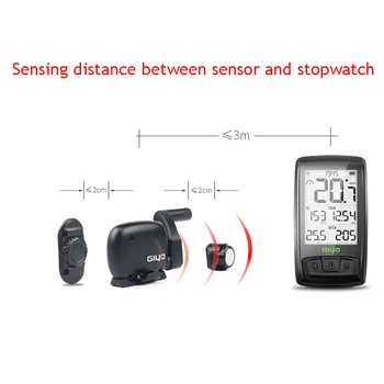 GIYO Nabíjateľná Bezdrôtový Požičovňa Počítačov s Srdcového tepu Teplota Bluetooth4.0 Cyklistický Tachometer Na Bicykel Stopky