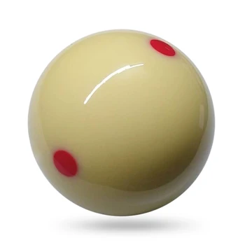 1 KS White bielej Gule 57,2 MM Biliardové Gule 6 Red Dot Bazén Cue Školenia Loptu