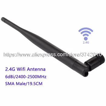 Doprava zadarmo 2ks/Veľa Omni directional 6dBi 2.4 G Wifi anténa bezdrôtovej siete anténa anténa, router SMA Samec