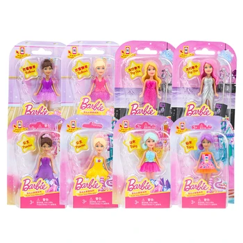 Pôvodné Barbie Mini Baby Doll Dievča Bábika Princezná Šaty Darček detské Hračky Balerína DVW34