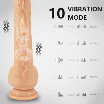 Vibračné Dildo Diaľkové ovládanie penis s Prísavkou Realistické dildo sexuálnu Hračku pre Ženy, Kúrenie Dildo Vibrátor swing penis