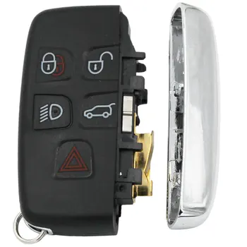 5 Tlačidlo Diaľkového Kľúča Vozidla 315Mhz alebo 433Mhz 49 Čip FCC ID: KOBJTF10A Jaguar XK XE XJ XF F-Typ so Slovami na Shell