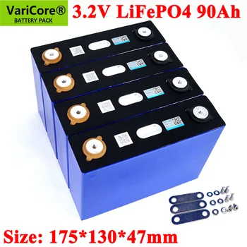 VariCore 3.2 V 90Ah LiFePO4 batérie môžu tvoriť 12V 24V 3C 270Ah batérie Lítium-železo phospha Môže urobiť Loď batérie, auto batteriy