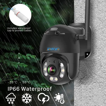 EVKVO 3MP, WiFi, Kamera, Vonkajšie 1296P Black IP Kamera AI Sledovanie Pohybu Dual-light Speed Dome Kamery CCTV kamerový Cam