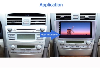 Pre Toyota camry 2006 2007 2008 2009 2010 2011 Android 9.1 RDS Rádio, Bluetooth, GPS, WIFI, FM Navigačný Systém, autorádio, Stereo