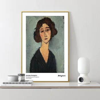 Amedeo Modigliani Art Obrázok Abstraktnej Maľbe Vintage Plátno Plagát Na Stenu Art Print Dekoratívny Obraz Moderné Domáce Dekorácie