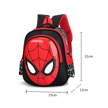 Disney Nových Chlapcov 3-6 ročných 3D Školské Tašky Dieťa Spiderman Knihy taška Deti Ramenní Taška Satchel Batohu Teplé Nepremokavé Batohy