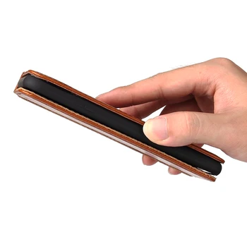 Luxusné Úplné Zrna Kožené Magnet Flip puzdro Pre iPhone 11 11Pro 12mini 12 Pro Max Kryt zásuvky Kariet A Stojan Funda