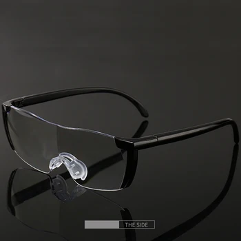 Zväčšovacie 1.6 Krát Okuliare 250 Stupňov Nezväčší Veľké Vision Okuliare Na Čítanie Frameless Okuliare Presbyopic Lupe Okuliare