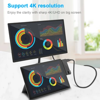 Rocketek usb 3.0 card reader 4K HDMI 1000Mbps Gigabit Ethernet adaptér SD/TF (micro SD pre Microsoft Surface Pro 3/4/5/6 HUB
