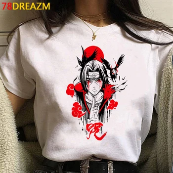 Naruto Akatsuki Itachi Sasuke tričko t-shirt žena streetwear biele tričko 2020 letné top t-shirt tumblr biele tričko