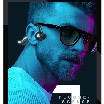 BGreen J31 Kostné Vedenie Zvuku Slúchadiel Bluetooth Športové Headset Nepremokavé Cyklistické Slúchadlá S Svietiace Farby Pre Beh Turistika