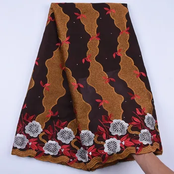 Africké Suché Textílie, Čipky Embroiderey Swiss Voile Čipky Vo Švajčiarsku Vysokej Kvality Nigérijský Voile Čipky Textílie Pre Človeka Derss A1692
