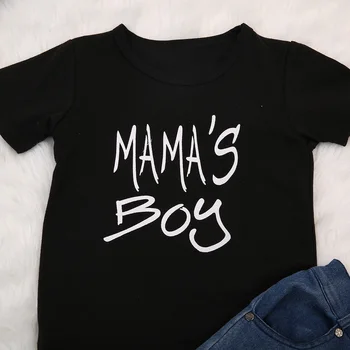 Pudcoco 2018 Nové Mama ' s Boy Deti Baby Boy Oblečenie Set Bežné Tričká Top Denim Šortky, Nohavice Batoľa Chlapci 2KS Letné Oblečenie